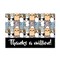 Great Papers! Thanks a Million Cats Thank You Note Card and White Envelope, 4.875" x 3.375", 24 count
